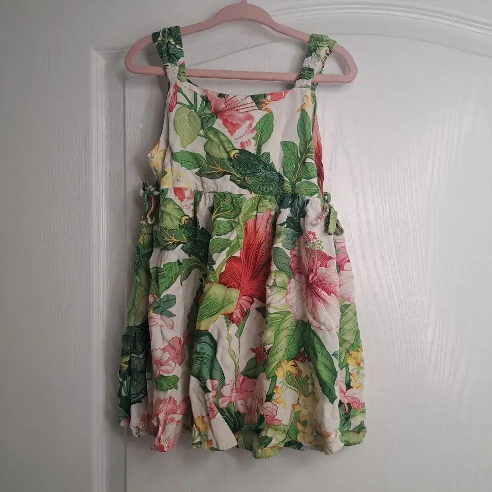 RJC Hawaiian Dress Pink and Green